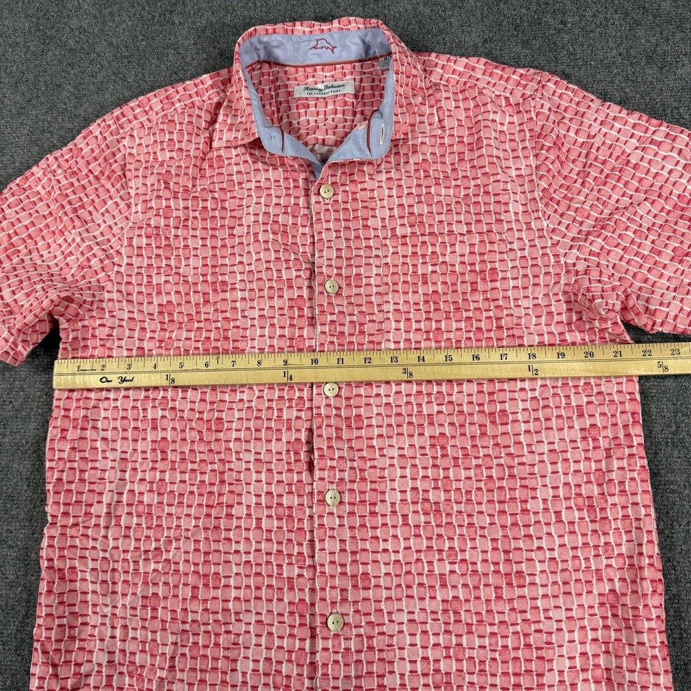 Tommy Bahama Coconut Point Shirt Mens Medium Sandbar Geometric Modal Coolmax - Picture 7 of 7